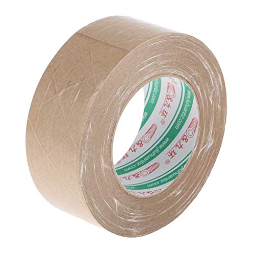 50 m Kraftpapier-Klebeband, es ist recycelbar, biologisch abbaubar, wiederverwendbar, ungiftig, umweltfreundlich, geschmacksneutral, säurefrei – 48 mm – 48 mm von Inzopo