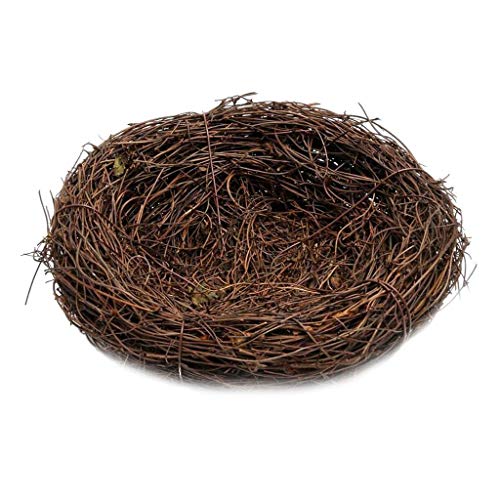 Inzopo Nest Rattan Vögel kleine Tiere Dekoration Garten Feld Kunstzubehör 30 cm von Inzopo