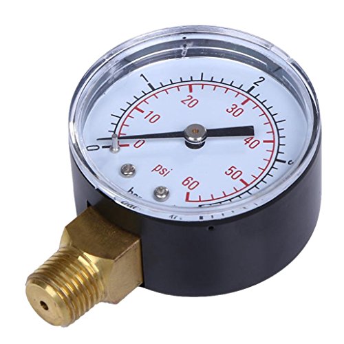 Manometer Druckmanometer Luftkompressor Druck 0-4 bar 1/4" NPT von Inzopo