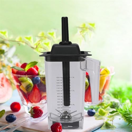 Ioensy 1,5 L Mixerbecher, Entsafterbehälter, Tank, Gadget, Vielseitig, mit Mixer Bar, Smoothie Maker, Glasbehälter für TM 800A von Ioensy