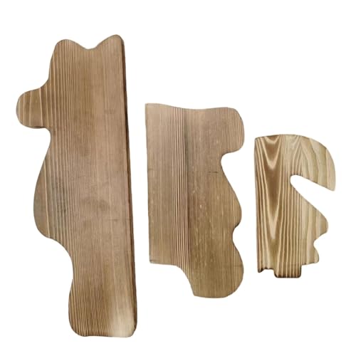 Ioensy 3X Float Regale Regale Organisation Organizer Halter Lagerung Racks für über Toilette Wohnzimmer Bauernhaus Schlafzimmer, Dunkelbraun von Ioensy