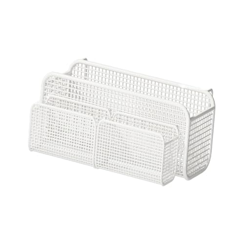 Ioensy Hängekorb Aus Metall Zur Aufbewahrung von Telefon, Getränken, Nachttisch, Sorgt für Ordnung Im Wohnzimmer, Schlafzimmer, Eisencollage, White M with Basket Ioensy Hängekorb Aus Metall Zur Aufbewahrung von Telefon, Getränken, Nachttisch, Sorgt für Ordnung Im Wohnzimmer, Schlafzimmer, Eisencollage, White M with Basket von Ioensy