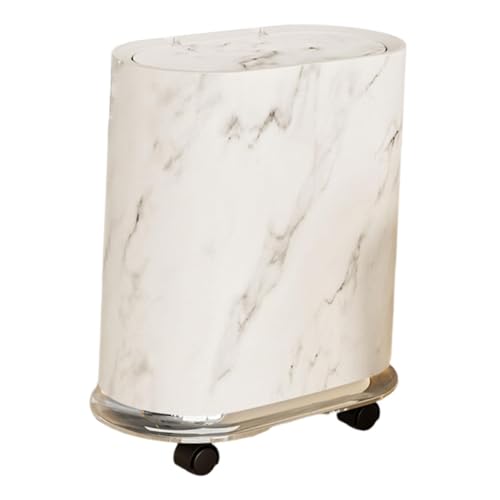 Ioensy Herausnehmbarer Abfalleimer mit Rollen für Wohn Und Heimbereich, Weiß Ioensy Herausnehmbarer Abfalleimer mit Rollen für Wohn Und Heimbereich, Weiß von Ioensy