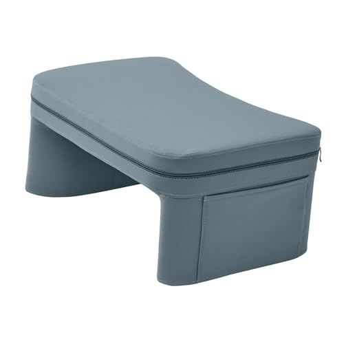 Ioensy Multifunktionales Memory Foam Gaming Lesekissen Ergonomische Armlehne für Tisch Werkbank Kissen, Grau Blau von Ioensy