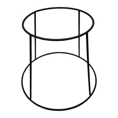 Ioensy Servierplatte für Meeresfrüchte, Pizzaplatte, Drahtgestell, Tablett, Riser, Aufbewahrungsplatte, Geschirr, Draht, Metall, Pizzatabletthalter, Schwarz 17cm bis 23cm von Ioensy