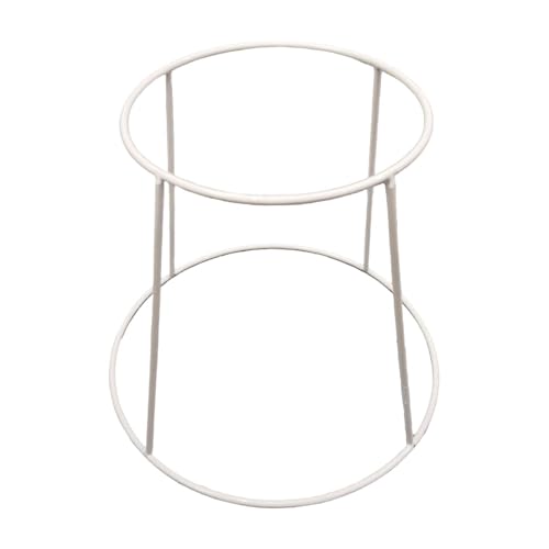 Ioensy Servierplatte für Meeresfrüchte, Pizzaplatte, Drahtgestell, Tablett, Riser, Aufbewahrungsplatte, Geschirr, Draht, Metall, Pizzatabletthalter, Weiß 15cm bis 22cm von Ioensy