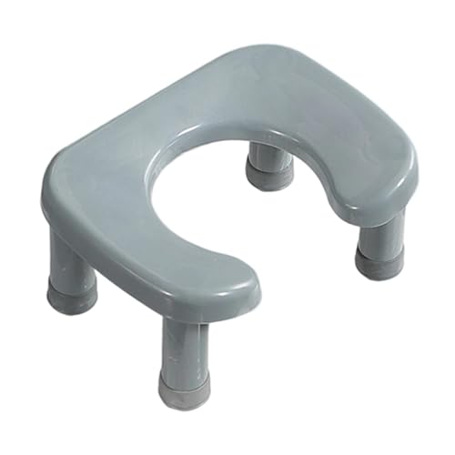 Ioensy Toilettenhocker, Toilettentritt, Robuste Fußstütze, Praktische, rutschfeste Fußstütze für Kinder, Tragbar, für Erwachsene, Einfache Aufbewahrung für D, Gray S von Ioensy