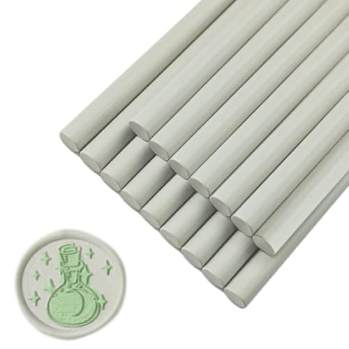 Wachs-Siegel-Sticks, Ioggtser 16Stück Klebepistole Wachs-Siegel-Sticks für Wachs-Siegel-Stempel, Siegel-Wachs-Sticks für die Herstellung exquisiter Wachs-Siegel(Off White) von Ioggtser