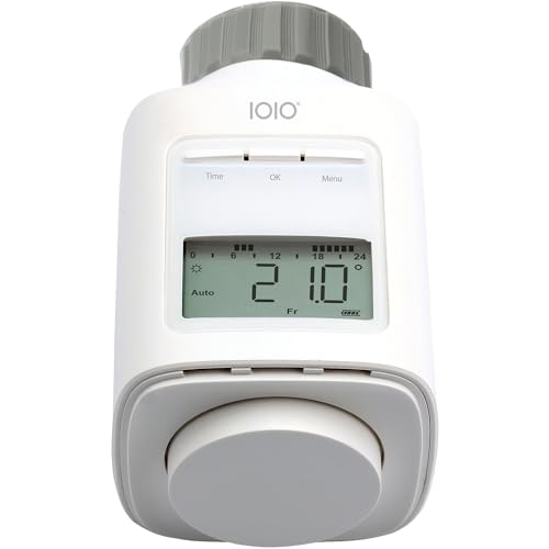 IOIO Elektronisches Heizungsthermostat HT 2000/23 der Neue Thermostat Heizung programmierbar - Heizkörper Heizungsregler mit Zeitschaltuhr - Heizkörperthermostat spart bis zu 30% Heizkosten Weiß von IOIO