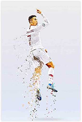 5d Diamond Painting Diamant Bilder FüR Erwachsene Und Kinder Fußball Fußballspieler Cristiano Ronaldo HD Sports 22 DIY Kreuzstich Arts Craft Kristall Strass Stickerei 11.8"x15.7"(30x40cm) Kein Rahmen von Iooie