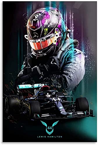 DIY Erwachsene Und Kinder Diamant Malerei Painting Kits Vollbohrer Kribee Lewis Hamilton Formel-1-Rennen 5d Strass Bild Kristall Kunsthandwerk 19.7"x27.6"(50x70cm) Kein Rahmen von Iooie