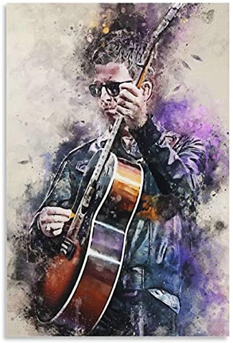 Iooie Leinwand Bilder Kunst Noel Gallagher Berühmter Rocksänger und Bild für Porch Decor Malerei Poster Druckt Gedruckte 23.6"x35.4"(60x90cm) Kein Rahmen von Iooie