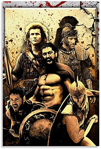 Leinwand Druck Poster Gladiator Film, Krieger in der Arena, Cool und Bild für Wohnzimmer Dekor Wandkunst Kunstwerk Malerei Kunstdrucke Bild 23.6"x35.4"(60x90cm) Kein Rahmen von Iooie