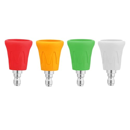 4PCS Power Washer Nozzle Tips Set | Pressure Washer Nozzle Guard with Multiple Spray Degrees for 1/4 Inch Diameter Nozzles | Pressure Washer Accessories for Efficient Cleaning Tasks 4PCS Power Washer Nozzle Tips Set | Pressure Washer Nozzle Guard with Multiple Spray Degrees for 1/4 Inch Diameter Nozzles | Pressure Washer Accessories for Efficient Cleaning Tasks von Iouyjiu