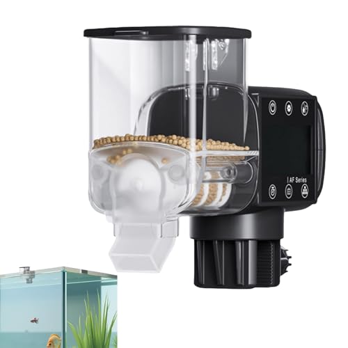 Automatic Fish Feeder, Smart Aquarium Dispenser, Battery Operated Timer, Digital Display Programming for Outdoor Travel, Offices, Vacation, Pet Feeding, 4.69x3.43x2.28 Inches Automatic Fish Feeder, Smart Aquarium Dispenser, Battery Operated Timer, Digital Display Programming for Outdoor Travel, Offices, Vacation, Pet Feeding, 4.69x3.43x2.28 Inches von Iouyjiu