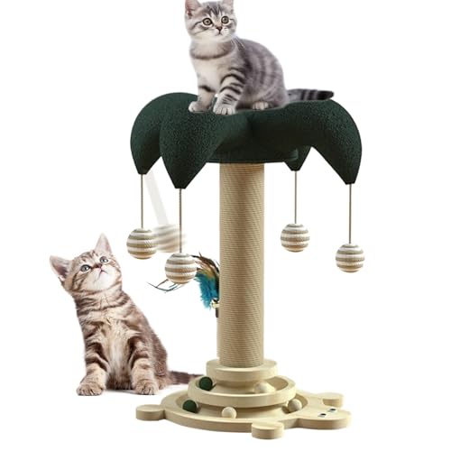 Cat Scratch Post, Versatile Sisal Cat Tree, Stylish Interactive Kitten Toy with Stable and Sturdy Design for Apartment Living,19.69x11.81x9.06 Inches, 1 Piece Cat Scratch Post, Versatile Sisal Cat Tree, Stylish Interactive Kitten Toy with Stable and Sturdy Design for Apartment Living,19.69x11.81x9.06 Inches, 1 Piece von Iouyjiu
