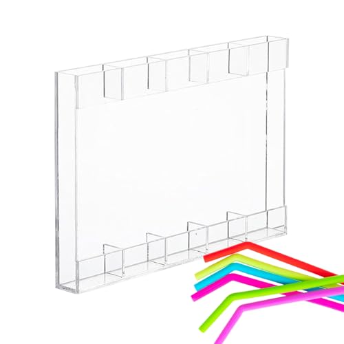 Iouyjiu Acryl -Strohhalter mit starkem Klebstoff, hochkapazitätsaktor für schulpflichtiges Hauskabinett, transparentes Design, einfaches Reittier und wiederverwendbar Iouyjiu Acryl -Strohhalter mit starkem Klebstoff, hochkapazitätsaktor für schulpflichtiges Hauskabinett, transparentes Design, einfaches Reittier und wiederverwendbar von Iouyjiu