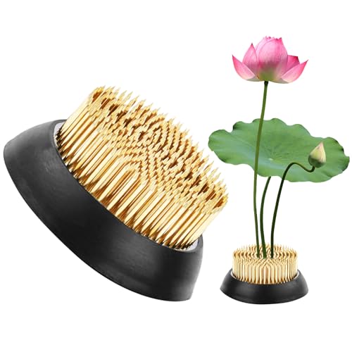 Iouyjiu Blumenhalter,Wiederverwendbares Blumengesteck Werkzeug - Kupfernadel Metall Halter Für Garten Blumendeko Arrangement Im Freien von Iouyjiu