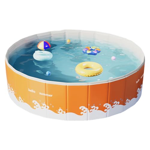 Iouyjiu Foldable Pool, Portable Bath Basin, Space Saving Swim Tub, Durabled PVC Construction Quick Drain Design Large Size Ideal for Backyard Water Fun, 2.6x3.7x4.7x6kg Iouyjiu Foldable Pool, Portable Bath Basin, Space Saving Swim Tub, Durabled PVC Construction Quick Drain Design Large Size Ideal for Backyard Water Fun, 2.6x3.7x4.7x6kg von Iouyjiu