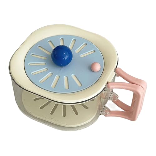 Iouyjiu Fruit Strainer Container with Lid Vegetable Washing Bowl Foldable Handle 2 in 1 Storage Box for Apartment Outdoor Picnic Refrigerator Commercial Kitchen Use, 7.87x3.35in Iouyjiu Fruit Strainer Container with Lid Vegetable Washing Bowl Foldable Handle 2 in 1 Storage Box for Apartment Outdoor Picnic Refrigerator Commercial Kitchen Use, 7.87x3.35in von Iouyjiu