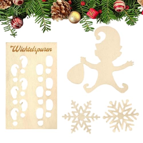Iouyjiu -Fußabdruck-Schablone, Schneeflocken aus Holz zum Basteln - Unvollendete Wichtelausschnitte aus Holz | Weihnachtsschneeflockenausschnitte zum Basteln von Winterdekorationen für das Fenster zu Iouyjiu -Fußabdruck-Schablone, Schneeflocken aus Holz zum Basteln - Unvollendete Wichtelausschnitte aus Holz | Weihnachtsschneeflockenausschnitte zum Basteln von Winterdekorationen für das Fenster zu von Iouyjiu