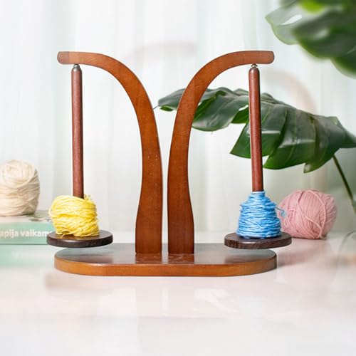 Iouyjiu Häkelgarnhalter, Holzgarnhalter zum Häkeln - Rotierender magnetischer Garnhalter aus Holz | Platzsparender Garnhalter für Heimwerkerarbeiten, Leichter Garnknäuelhalter Iouyjiu Häkelgarnhalter, Holzgarnhalter zum Häkeln - Rotierender magnetischer Garnhalter aus Holz | Platzsparender Garnhalter für Heimwerkerarbeiten, Leichter Garnknäuelhalter von Iouyjiu