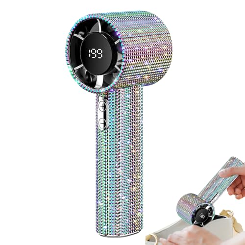 Iouyjiu Handventilator - Ventilator mit Strasssteinen Persönliche Kühlung - Batteriebetrieben Für Frauen Männer Kinder Camping Sommer Reisen Outdoor Indoor Iouyjiu Handventilator - Ventilator mit Strasssteinen Persönliche Kühlung - Batteriebetrieben Für Frauen Männer Kinder Camping Sommer Reisen Outdoor Indoor von Iouyjiu
