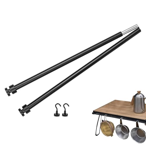 Iouyjiu Keine Bohrstangen, Verstellbare Mehrzweckgeräte für Eisen und Stahl Place, Mehrzweck-Einstellbare Magnetstangen für kleine, Café-Seitenlicht, Outdoor-Camping-Zubehör von Iouyjiu