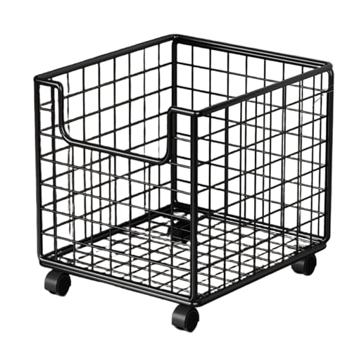 Iouyjiu Kitchen Rolling Cart, Mobile Storage Organizer, Space Saving Shelves, Smooth Lockable Wheels, Multi-Purpose Utility for Pantry Laundry Bathroom Bar Use 11.02 x 17.32 x 15.75 in von Iouyjiu