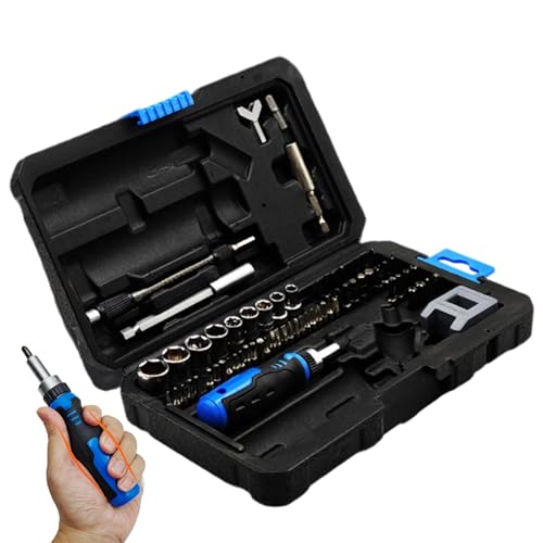 Iouyjiu Ratsche Schraubendreher Set | 69 In 1 Kraftdreher Set 175 cm - Präzisions-Bits Rutschfest Für Reparatur Haushalt Fahrrad Sanitär Elektro Bau Iouyjiu Ratsche Schraubendreher Set | 69 In 1 Kraftdreher Set 175 cm - Präzisions-Bits Rutschfest Für Reparatur Haushalt Fahrrad Sanitär Elektro Bau von Iouyjiu