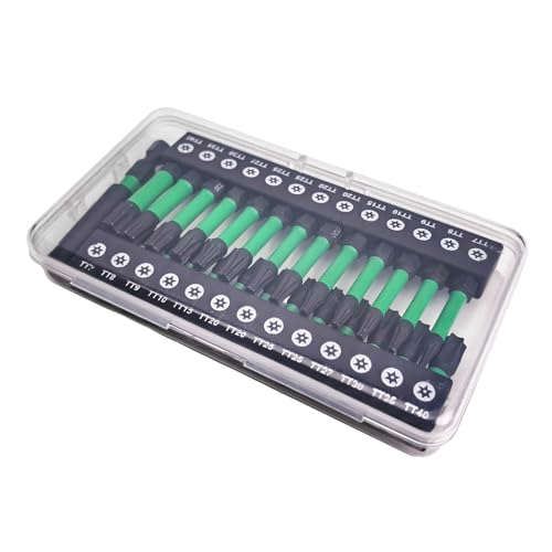 Iouyjiu Torx-Bit, Sicherheits- -Set, Torx-Set für Klempnerei, Metallbearbeitung, Automobil, Gartenarbeit, Bau von Iouyjiu