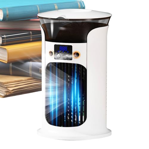 Iouyjiu Tragbarer Luftkühler - Verdunstungsbefeuchter Für Schreibtisch - Tragbarer USB-Betriebener Luftkühler Mit LED Für Schlafzimmer Garage Camping von Iouyjiu