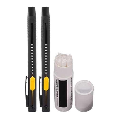 Iouyjiu Wärmelöschbare Stoffstifte – 2er-Pack verschwindende Tinte, Markierungsstifte mit Nachfüllungen, praktisches tragbares Basteln, feine Spitze zum Nähen, Quilten und Sticken, 13,3 x 1 x 2 cm Iouyjiu Wärmelöschbare Stoffstifte – 2er-Pack verschwindende Tinte, Markierungsstifte mit Nachfüllungen, praktisches tragbares Basteln, feine Spitze zum Nähen, Quilten und Sticken, 13,3 x 1 x 2 cm von Iouyjiu