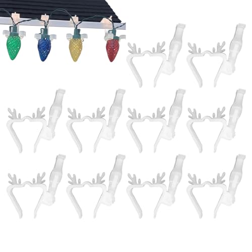 Iouyjiu Weihnachtslicht-Clips Für Draußen | 10 Stück Weihnachtslicht Clips Outdoor Rentier Lichterketten Haken Clips,Stabiler Festlicher Aufhänger Für Hausfassade Dachziegel Traufe Terrasse Dachfirst Iouyjiu Weihnachtslicht-Clips Für Draußen | 10 Stück Weihnachtslicht Clips Outdoor Rentier Lichterketten Haken Clips,Stabiler Festlicher Aufhänger Für Hausfassade Dachziegel Traufe Terrasse Dachfirst von Iouyjiu