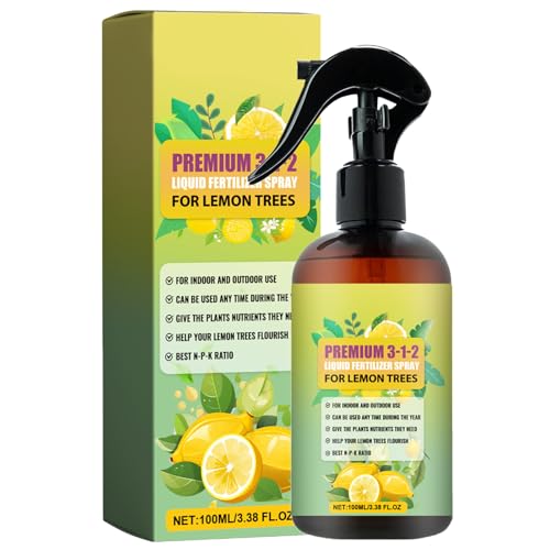 Liquid Fertilizer, Concentrated Growth Spray for Lemon Tree, Professional Citrus Mist for Leaf Root Strength and Fruit Yield Ideal for Indoor Outdoor Gardening and Tree Maintenance 1.93x6.22 inches von Iouyjiu
