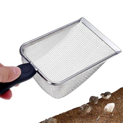 Metal Cat Litter Scoop, Deep Curved Litter Box Scooper with Non-Stick Sifter, Heavy-Duty Pooper Scoopers for Cat Waste, Easy Grip Handle for Daily Cleaning, 1 Piece von Iouyjiu