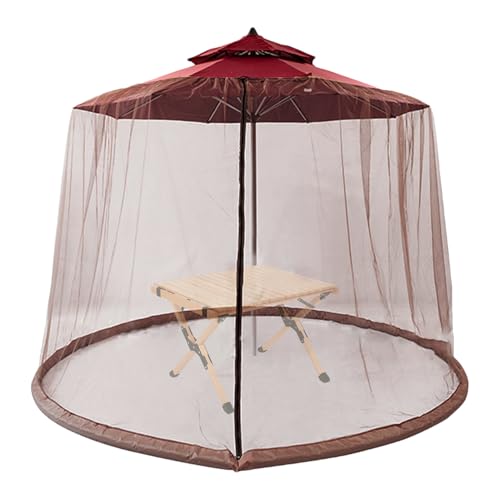 Patio Umbrella Net, Outdoor Umbrella Net, Parasol Mesh Netting with Easy to Use Zipper Design and Weather Resistant Material for Garden or Backyard Protection, 1 Piece Patio Umbrella Net, Outdoor Umbrella Net, Parasol Mesh Netting with Easy to Use Zipper Design and Weather Resistant Material for Garden or Backyard Protection, 1 Piece von Iouyjiu