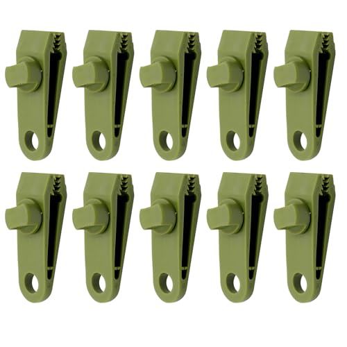 Tarp Clips, Locking Grippers Heavy Duty, Adjustable Clamp Fasteners, Secure Grip Design Abs Material for Camping, Canopy, Backyard, Beach, Garden, Picnic Use, 3.15x1.1 Inches Tarp Clips, Locking Grippers Heavy Duty, Adjustable Clamp Fasteners, Secure Grip Design Abs Material for Camping, Canopy, Backyard, Beach, Garden, Picnic Use, 3.15x1.1 Inches von Iouyjiu