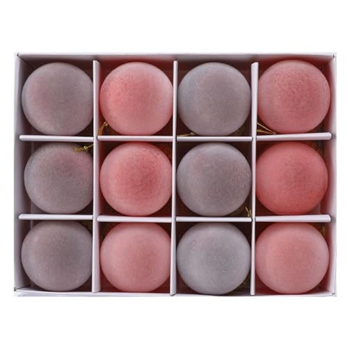 Velvet Design Christmas Decorations, Sturdy Christmas Balls, Holiday Tree Decorations, Decorative Festive Home Decor 6x6x6cm for Home Decor, Holidays, Indoor, Outdoor, Multicolor Velvet Design Christmas Decorations, Sturdy Christmas Balls, Holiday Tree Decorations, Decorative Festive Home Decor 6x6x6cm for Home Decor, Holidays, Indoor, Outdoor, Multicolor von Iouyjiu