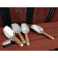 Satz Von 2 - Rustikale Candy Scoop Medium Edelstahl Essen Buffet Server Hochzeiten | Verlobungsparteien Spezielle Veranstaltungen Shabby Chic von IowaFarmLifeDreams