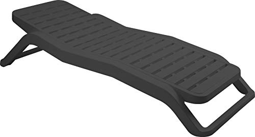 Stapelbare Monobloc-Sonnenliege mit anhebbarer Rückenlehne, Sonnendeck, Made in Italy, 71 x 192 x 100 cm, Farbe Anthrazit Stapelbare Monobloc-Sonnenliege mit anhebbarer Rückenlehne, Sonnendeck, Made in Italy, 71 x 192 x 100 cm, Farbe Anthrazit von Ipae-Progarden
