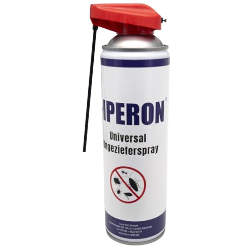 Iperon® 500 ml Universal Ungezieferspray | Sofortwirkung gegen Insekten | Mit Chrysanthemum cinerariaefolium Extrakt, Geraniol & Zitroneneukalytpusöl | Effektive Bekämpfung von Schädlingen von Iperon