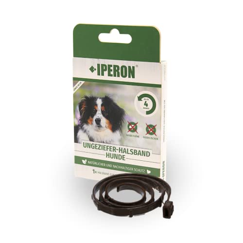 IPERON® Flohhalsband Hund 60 cm Zeckenhalsband für Hunde Zeckenschutz Flöhe Abwehr von Iperon