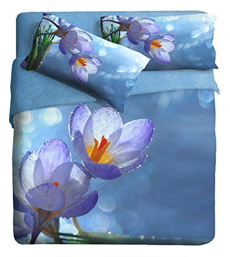 Ipersan Fine Art Bettwäsche-Set für Einzelbett, Motiv: Campanula von Ipersan