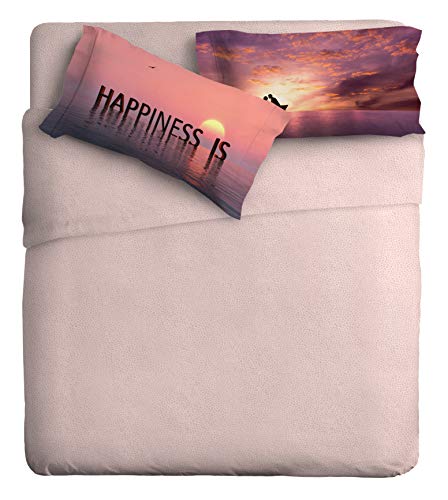 Ipersan Fine-Art Foto-Komplettset für Einzelbett, Motiv: Happiness von Ipersan