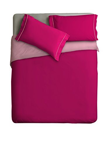 Ipersan 1-Size zweifarbig Bettbezug Fuchsie/rose 155x240cm von Ipersan