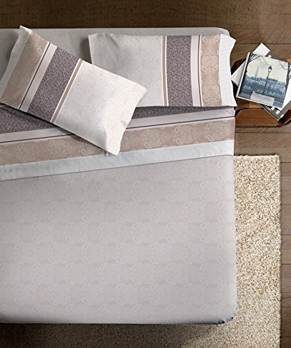 Ipersan Art de Vivre Doppelbett-Set, Haselnuss / Braun, 240x300 cm, 175x200 cm + 2 / 50x80 cm von Ipersan