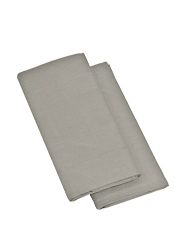 Ipersan Uni-Kopfkissen Set Farbe grau 52x83 cm. von Ipersan