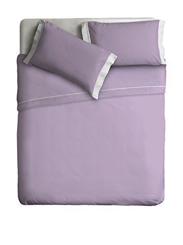 Ipersan zweifarbig Bettwäsche Set Farbe Flieder/weiß 240x290 cm. von Ipersan