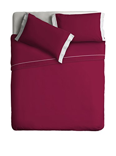 Ipersan zweifarbig Bettwäsche Set Farbe bordeaux rot/beige 240x290 cm. von Ipersan